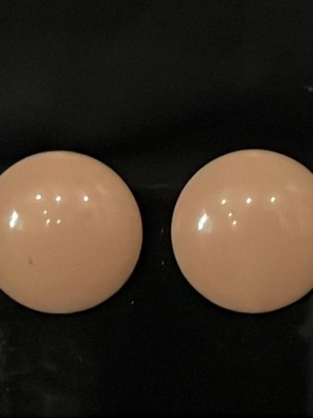 Light Brown Round Earrings